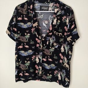 Reformation Cuba Top Jungle Print. size M